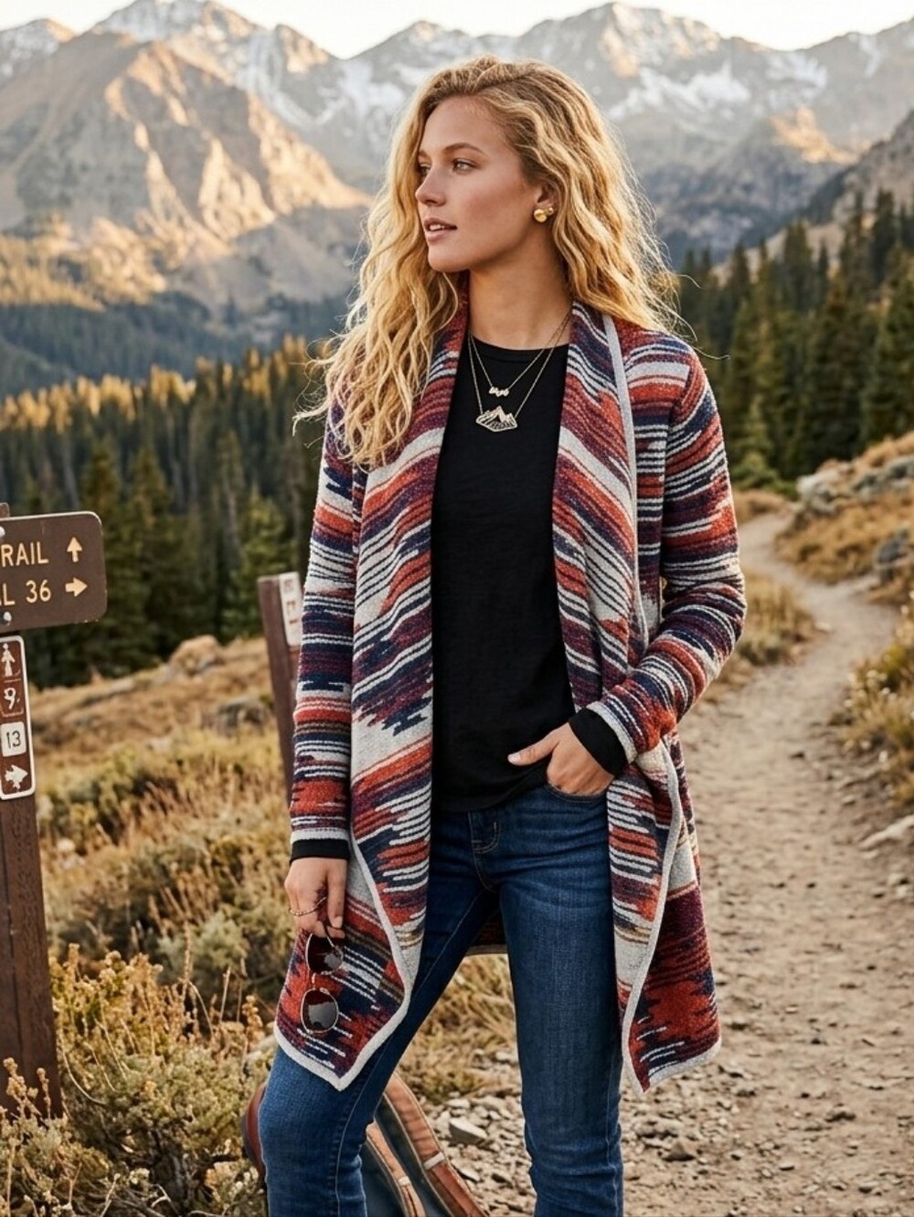 Lucky Brand Wrap Around Lightweight Cardigan